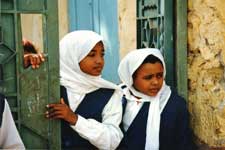 Nubische schoolmeisjes